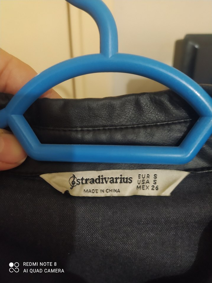 siyah Deri Kadın Ceket - Görsel 2