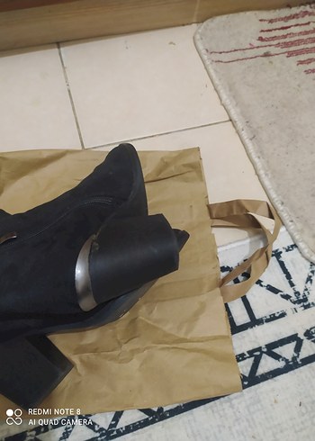 bot kadın sıyah - Görsel 4