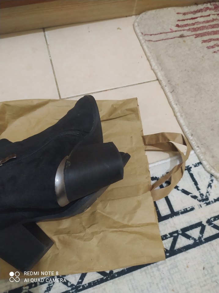 bot kadın sıyah - Görsel 4