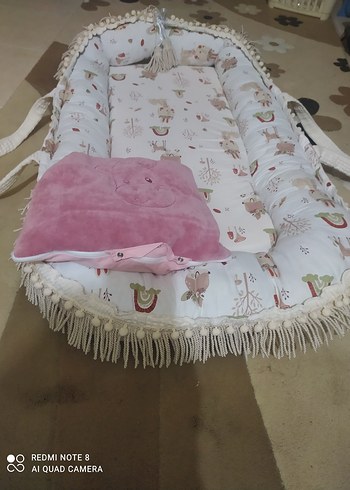 Bebek için çok rahat fermuarlı yıkanabiliyo uyku yatağı - Görsel 3