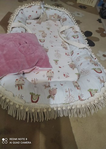 Bebek için çok rahat fermuarlı yıkanabiliyo uyku yatağı - Görsel 2