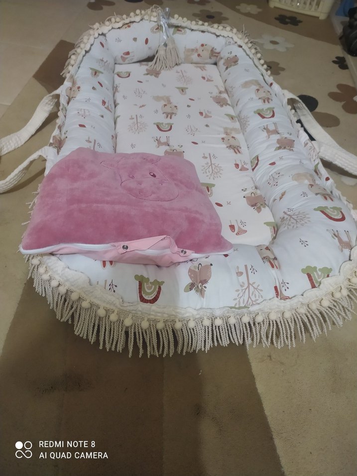 Bebek için çok rahat fermuarlı yıkanabiliyo uyku yatağı - Görsel 3