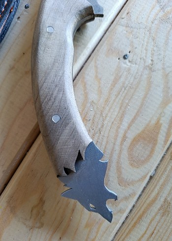 Deri Kılıflı Ahşap Saplı Bıçak - Görsel 4