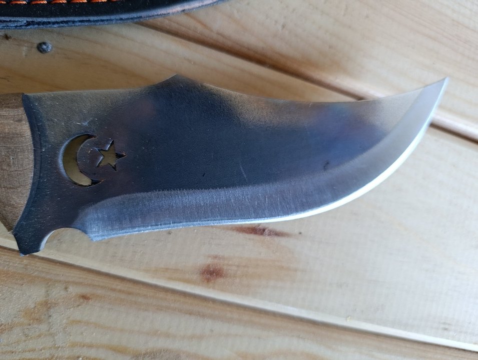 Deri Kılıflı Ahşap Saplı Bıçak - Görsel 3