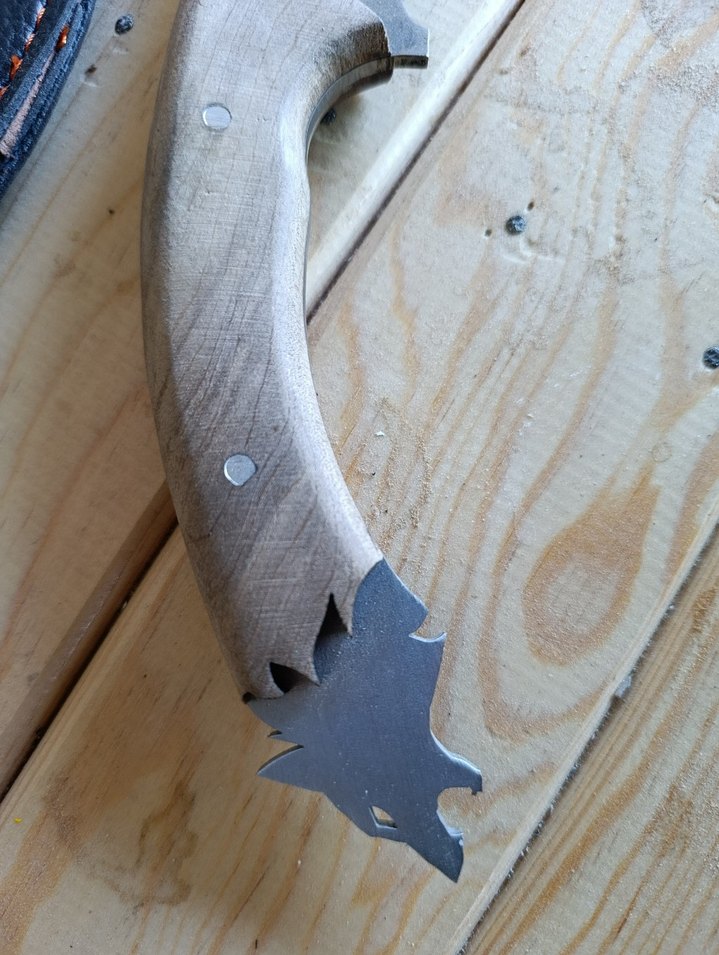 Deri Kılıflı Ahşap Saplı Bıçak - Görsel 4