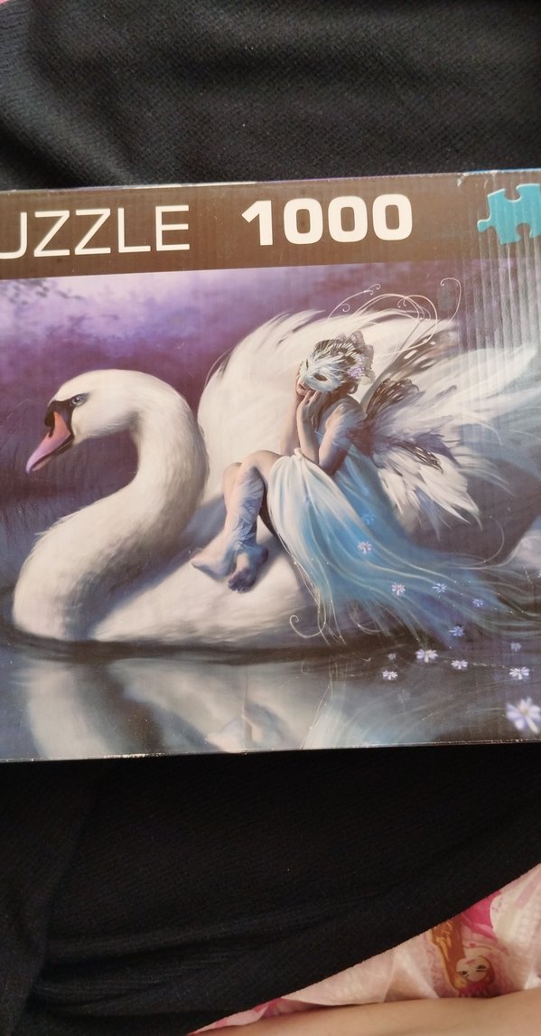 Beyaz Kuğu Temalı 1000 Parça Puzzle - Görsel 2