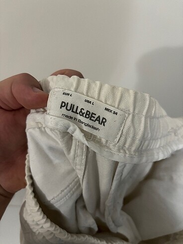 l/xl Beden beyaz Renk Pull&Bear Kargo Pantalon