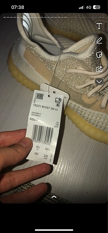 38,5 Beden Yeezy