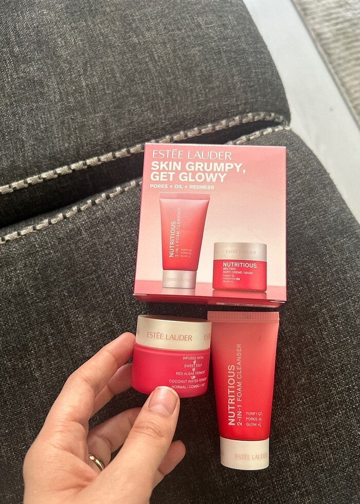 Estee Lauder Skin Grumpy Get Glowy set - Görsel 2
