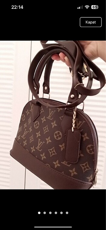 Beden kahverengi Renk Louis Vuitton çanta