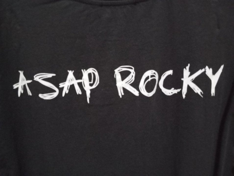 siyah asap rocky baskı tişört - Görsel 3