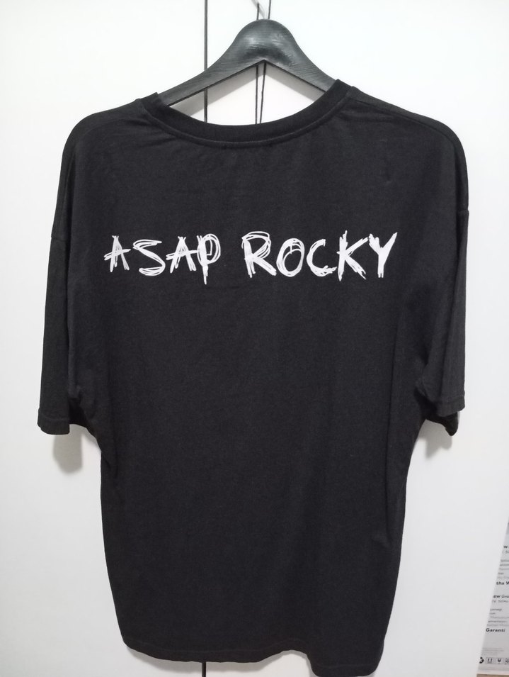 siyah asap rocky baskı tişört - Görsel 2