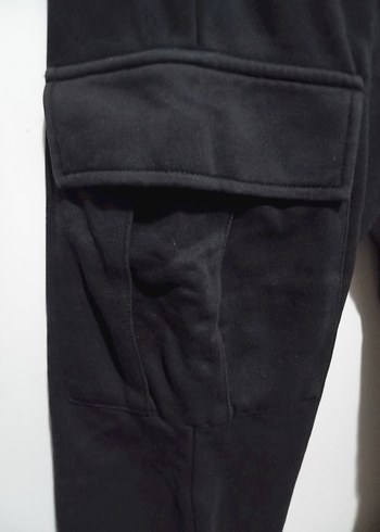 siyah kargo eşofman - Görsel 4