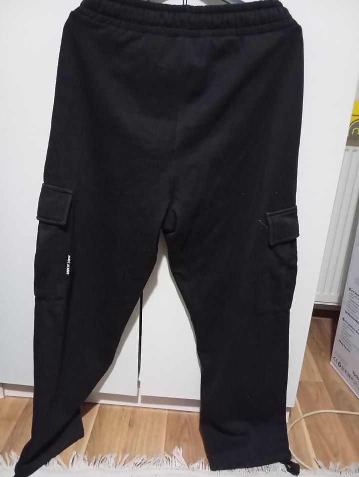 siyah kargo eşofman - Görsel 2