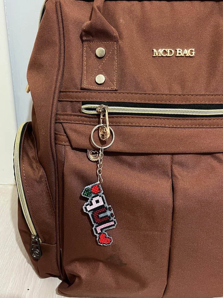 Renkli Gül Temalı Anahtarlık - Görsel 2