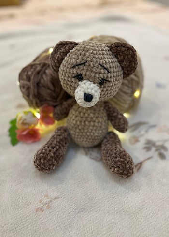 Kahverengi El Örgüsü Peluş Ayıcık - Görsel 2