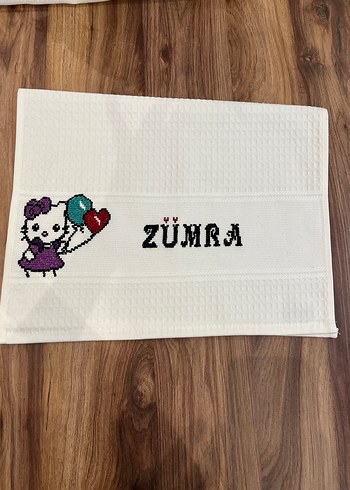 El işleme Beyaz Bohem beslenme örtüsü - Görsel 2