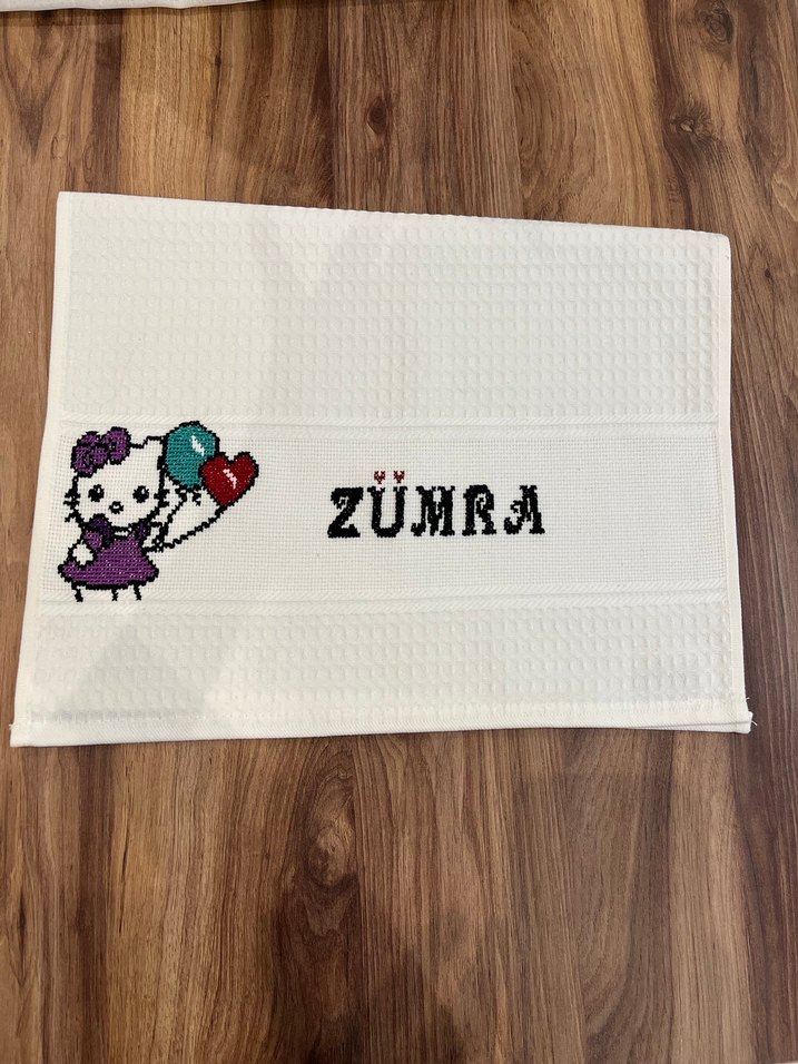 El işleme Beyaz Bohem beslenme örtüsü - Görsel 2