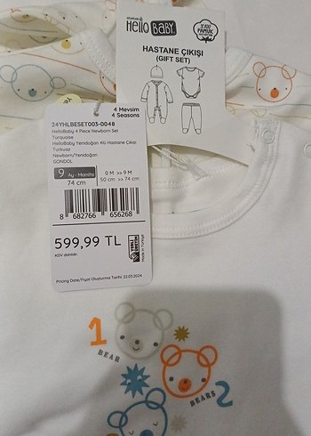 9 AYLIK BEBEK HASTANE ÇIKIŞ SETİ - Görsel 8