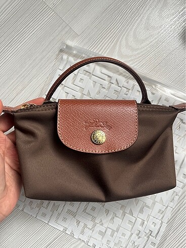 Longchamp xs pouch kahverengi brown