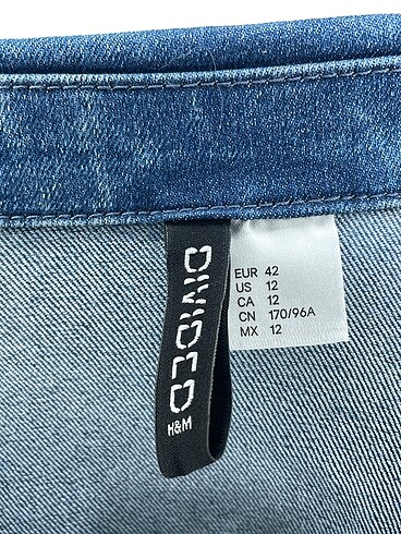 42 Beden mavi Renk H&M Kısa Elbise %70 İndirimli.