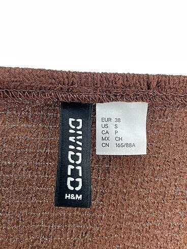 38 Beden kahverengi Renk H&M Bluz %70 İndirimli.