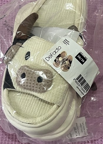 Defacto İnek Desenli Terlik - Görsel 2