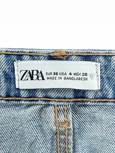 36 Beden mavi Renk Zara Jean / Kot Şort %70 İndirimli.