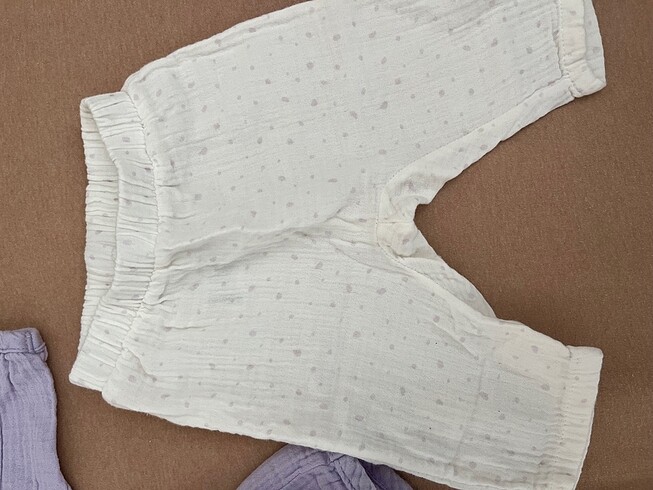 6 Ay Beden mor Renk Bebek Müslin takım