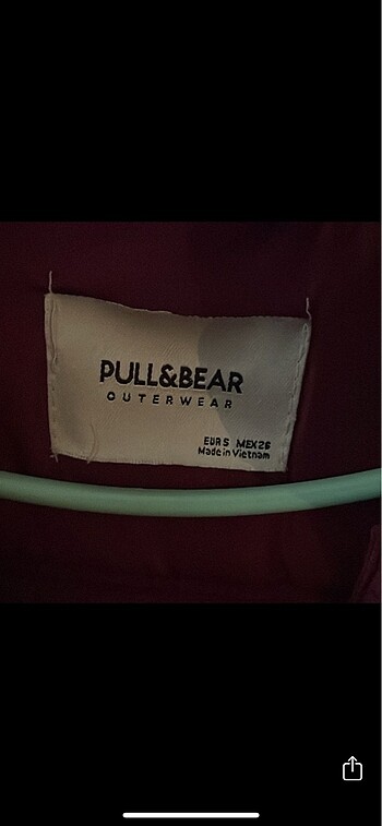 s Beden Pull&Bear fuşya şarap rengi gibi şişme mont