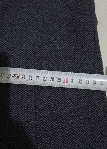 m Beden Gri Kadın Denim Kumaş Pantolon