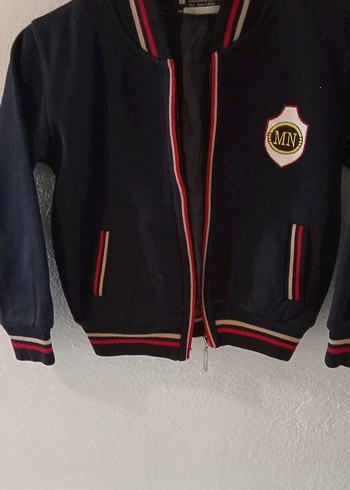 8 Yaş Beden Erkek Çocuk Lacivert Fermuarlı Sweatshirt