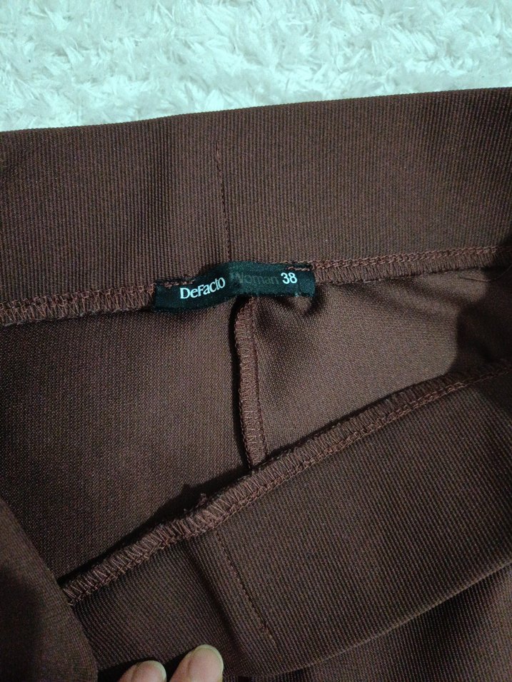 Kahverengi Kadın Midi İspanyol Paça tayt - Görsel 3