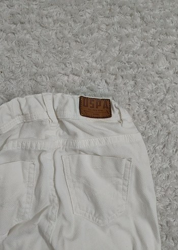 Erkek Çocuk Beyaz Pamuklu Bol Pantolon - Görsel 3