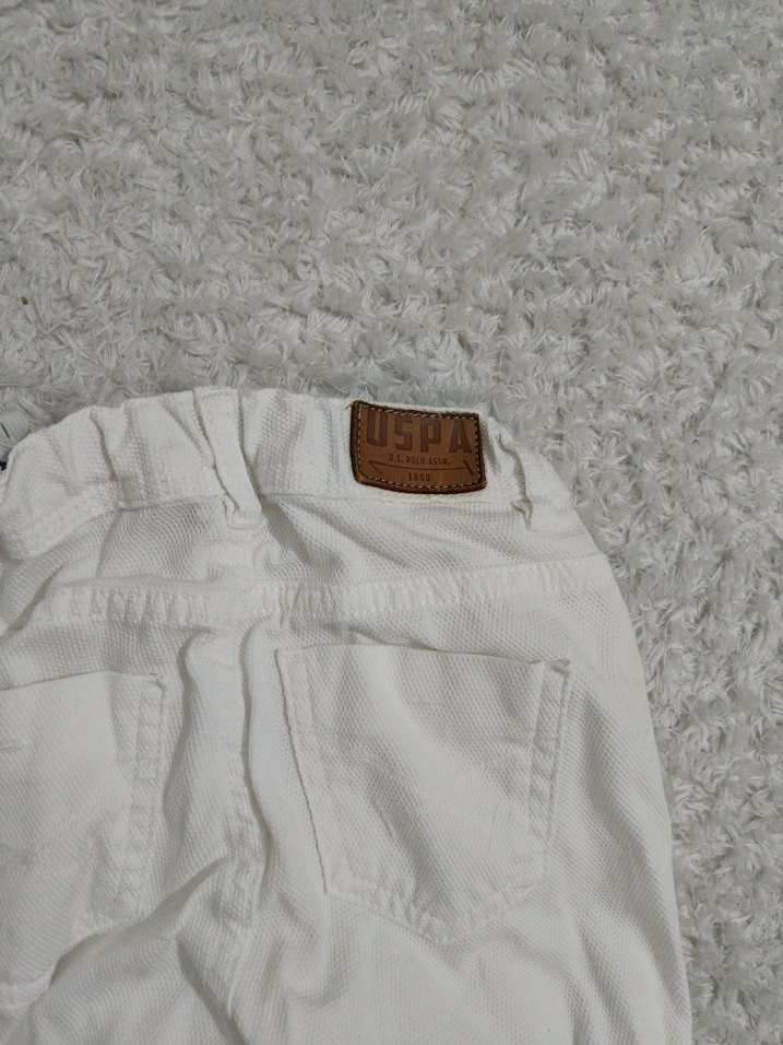 Erkek Çocuk Beyaz Pamuklu Bol Pantolon - Görsel 3