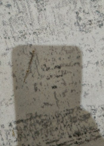 Gri Beyaz Modern Desensiz Halı deri taban - Görsel 4