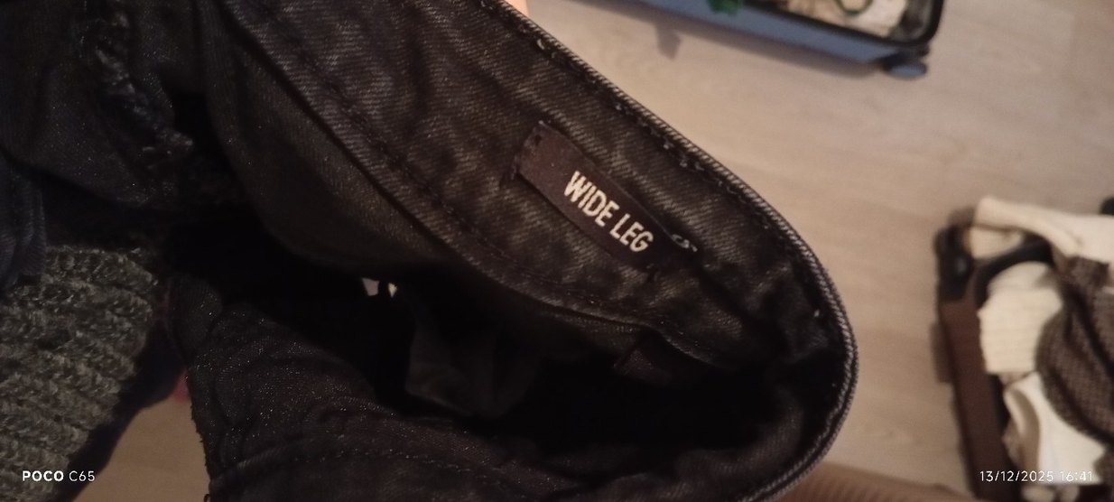 Siyah Kadın wide leg Pantolon - Görsel 2