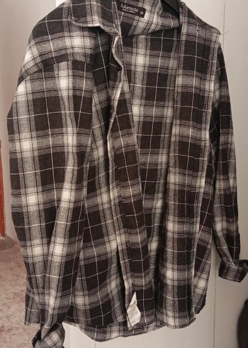 Fullamoda Gri Ekose Erkek Gömlek M - Görsel 2