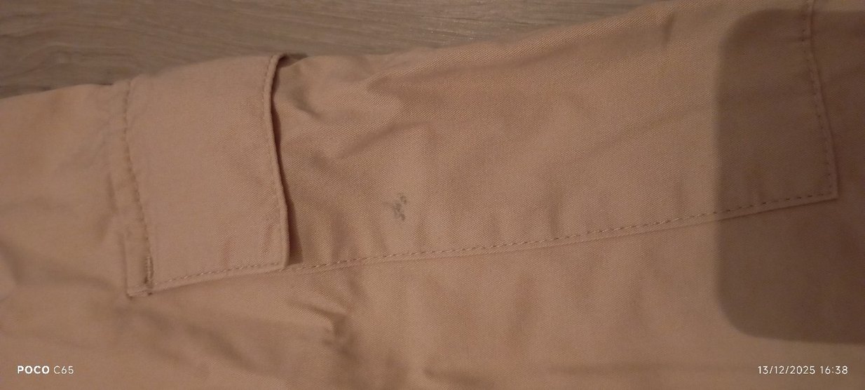 Bej Kadın Keten kargo Pantolon - Görsel 4