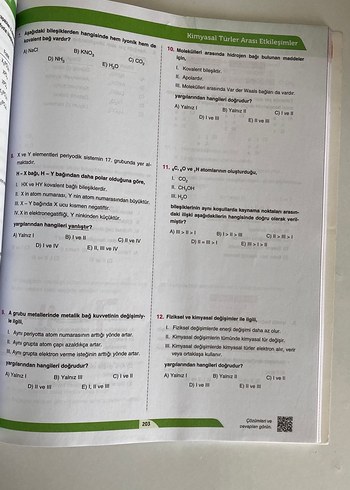 9. Sınıf Kimya Soru Bankası - Üçgen Akademi - Görsel 2