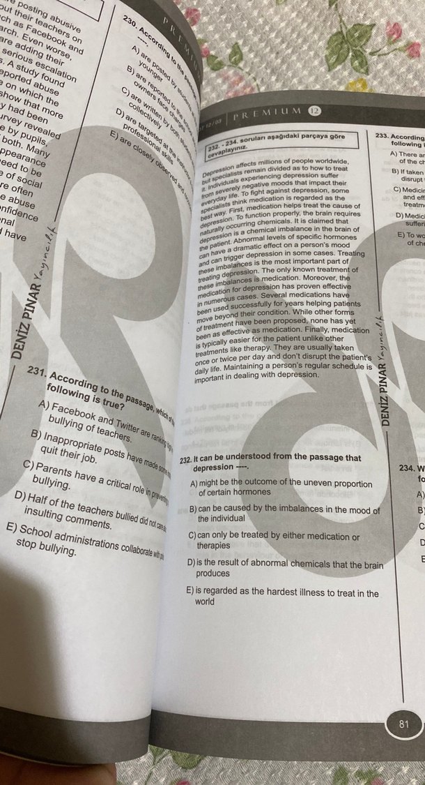 Okuma Anlama Soru Bankası YDT 12/03 - Görsel 3