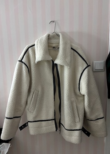 Kadın Peluş Cepli Midi Ceket