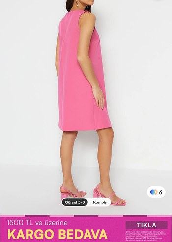 Trendyol & Milla Pembe Elbise