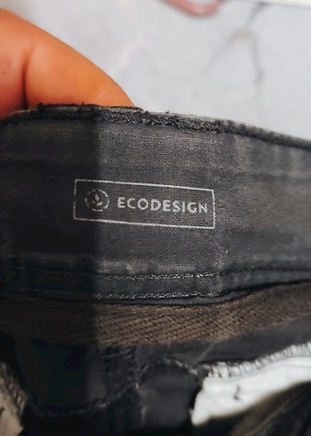 Gri Kadın Kumaş Bol Kesim Kemerli Pantolon - Görsel 5