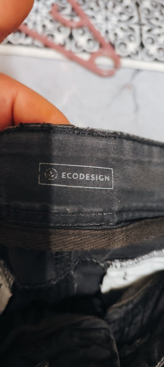 Gri Kadın Kumaş Bol Kesim Kemerli Pantolon - Görsel 5