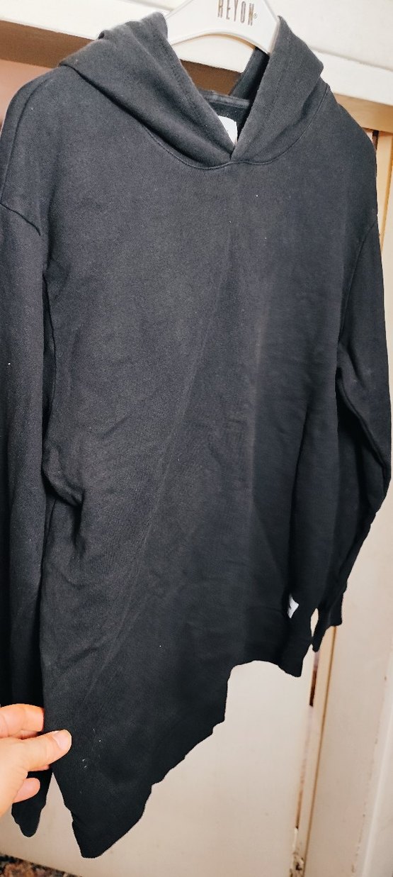 Gri Basic Kadın Sweatshirt Velcro Detaylı - Görsel 4