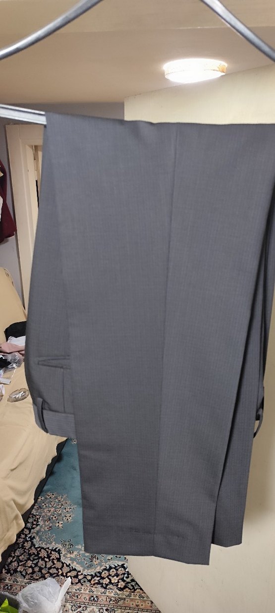 Erkek Siyah Pilili Ofis Pantolonu - Görsel 2