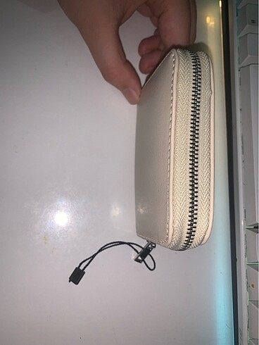 BEYAZ ADDAX CÜZDAN İNCE TEK FERMUARLI - Görsel 3