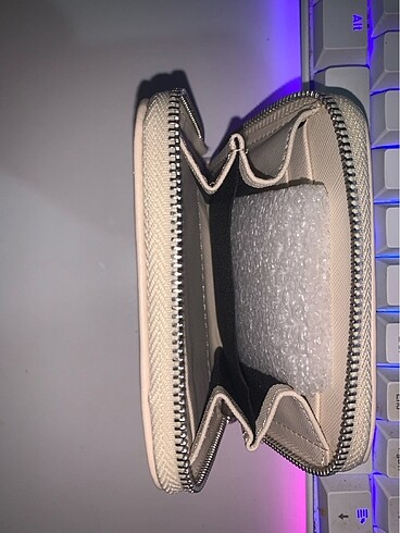 BEYAZ ADDAX CÜZDAN İNCE TEK FERMUARLI - Görsel 4