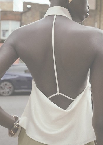 s Beden beyaz Renk Zara parlak halter top